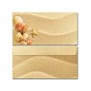 Briefumschläge MUSCHELN IM SAND 10 St. DIN LANG...