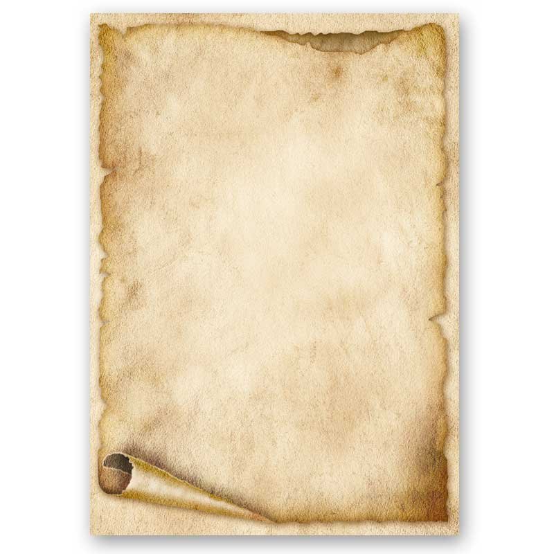 ALTE PAPIERROLLE Briefpapier und Briefumschläge im Set, 20 tlg