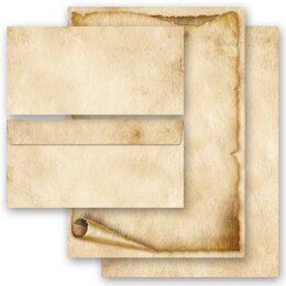 ALTE PAPIERROLLE - 200-tlg. Motiv-Briefpapier-Set...