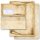 ALTE PAPIERROLLE Motivpapier und Briefumschläge im Set 100-tlg. Set - 50 Blatt & 50 Briefumschläge mit Fenster (Variante B)
