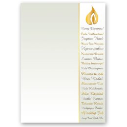 40-tlg. Motiv-Briefpapier-Set WEIHNACHTSWÜNSCHE