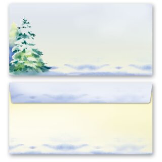 Motiv-Briefumschläge WINTERZEIT DIN LANG (ohne Fenster) 10 Stück Jahreszeiten - Winter, Winter, Paper-Media