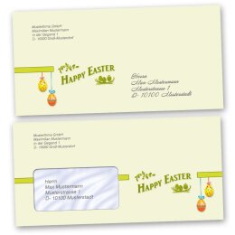 Motiv-Briefumschläge Ostern, HAPPY EASTER 50 Briefumschläge (ohne Fenster) - DIN LANG (220x110 mm) | selbstklebend | Online bestellen! | Paper-Media
