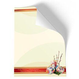 Briefpapier - Motiv OSTERLAMM | Ostern | Hochwertiges DIN A4 Briefpapier - 20 Blatt | 90 g/m² | einseitig bedruckt | Online bestellen!