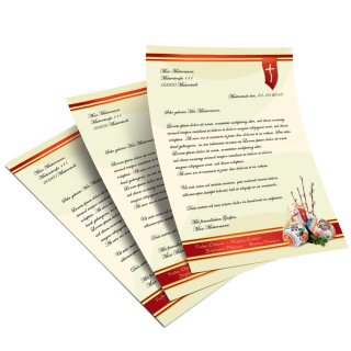 Briefpapier OSTERLAMM - DIN A5 Format 50 Blatt