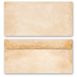 Motiv-Briefumschläge Antik & History, VINTAGE 50 Briefumschläge (ohne Fenster) - DIN LANG (220x110 mm) | selbstklebend | Online bestellen! | Paper-Media