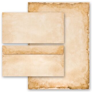 Motiv-Briefpapier-Sets Antik & History, VINTAGE Briefpapier Set, 200 tlg. - DIN A4 & DIN LANG im Set. | Online bestellen! | Paper-Media
