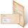 Briefpapier Set VINTAGE - 200-tlg. DL (mit Fenster)