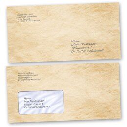 Motiv-Briefumschläge Antik & History, OLD STYLE 10 Briefumschläge (ohne Fenster) - DIN LANG (220x110 mm) | selbstklebend | Online bestellen! | Paper-Media