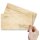 OLD STYLE Briefumschläge Altes Papier CLASSIC 10 Briefumschläge (ohne Fenster), DIN LANG (220x110 mm), DLOF-8341-10