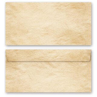 OLD STYLE Briefumschläge Altes Papier CLASSIC 50 Briefumschläge (ohne Fenster), DIN LANG (220x110 mm), DLOF-8341-50