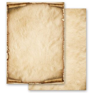 Briefpapier OLD STYLE - DIN A4 Format 20 Blatt Antik & History, Schatzkarte, Paper-Media