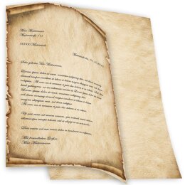 OLD STYLE Briefpapier Schatzkarte ELEGANT 20 Blatt Briefpapier, DIN A4 (210x297 mm), A4E-4031-20