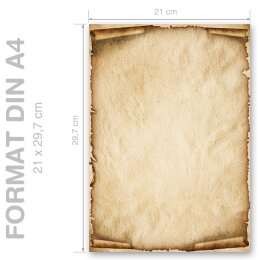 Briefpapier OLD STYLE - DIN A4 Format 20 Blatt