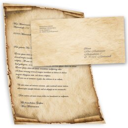 Briefpapier Set OLD STYLE - 40-tlg. DL (ohne Fenster)