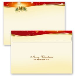 Briefumschläge BESINNLICHE WEIHNACHT - 25 Stück C6 (ohne Fenster) Weihnachten, Weinachtsbriefumschläge, Paper-Media