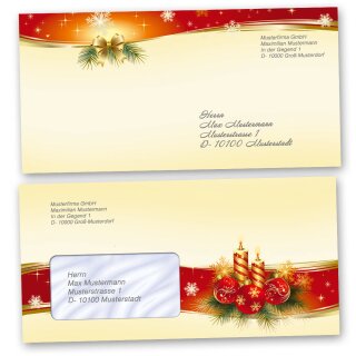Motiv-Briefpapier-Sets Weihnachtsbriefpapier BESINNLICHE WEIHNACHT