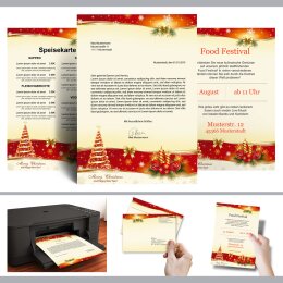 Motiv-Briefpapier-Sets Weihnachtsbriefpapier BESINNLICHE WEIHNACHT