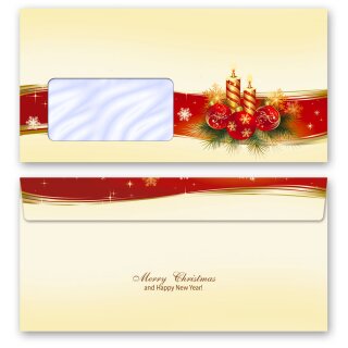 BESINNLICHE WEIHNACHT Briefpapier Sets Weihnachtsbriefpapier "CLASSIC" Briefpapier Set, 100 tlg. Paper-Media SMC-8328-100