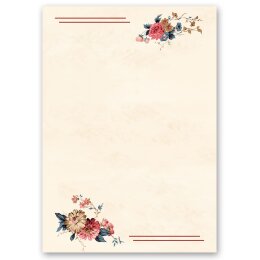 Blumenmotiv | Briefpapier - Motiv BLUMENPOST | Blumen...