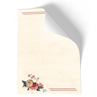 Briefpapier BLUMENPOST - DIN A5 Format 50 Blatt
