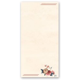 Briefpapier BLUMENPOST - DIN LANG Format 100 Blatt Blumen & Blüten, Blumenmotiv, Paper-Media