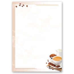 Briefpapier KAFFEE MIT MILCH - DIN A6 Format 100 Blatt Essen & Trinken, Geburtstag, Paper-Media