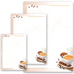 Briefpapier KAFFEE MIT MILCH - DIN A6 Format 100 Blatt