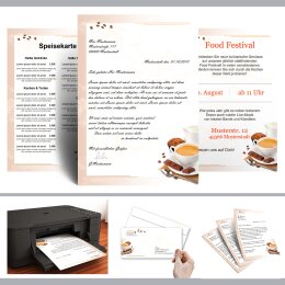 Briefpapier KAFFEE MIT MILCH - DIN A6 Format 100 Blatt