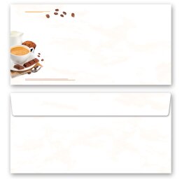 KAFFEE MIT MILCH Briefpapier Sets Einladung CLASSIC Briefpapier Set, 100 tlg., DIN A4 & DIN LANG im Set., SOC-8345-100