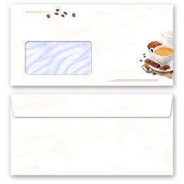 KAFFEE MIT MILCH Briefpapier Sets Einladung CLASSIC Briefpapier Set, 200 tlg., DIN A4 & DIN LANG im Set., SMC-8345-200