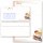 Briefpapier Set KAFFEE MIT MILCH - 200-tlg. DL (mit Fenster) Essen & Trinken, Einladung, Paper-Media