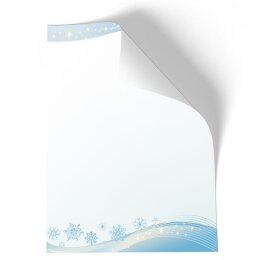 Briefpapier SCHNEEFLOCKEN - DIN A5 Format 100 Blatt