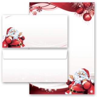 Motiv-Briefpapier-Sets Weihnachten, BRIEF AN DEN WEIHNACHTSMANN Briefpapier Set, 200 tlg. - DIN A4 & DIN LANG im Set. | Online bestellen! | Paper-Media