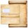 Briefpapier Set PERGAMENT - 100-tlg. DL (mit Fenster) Antik & History, Altes Papier Old Style, Paper-Media