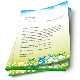 Briefpapier OSTERGARTEN - DIN A4 Format 100 Blatt