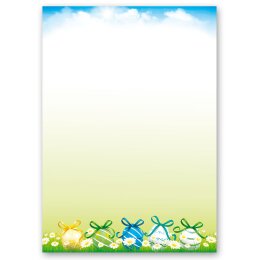 Motiv-Briefpapier-Sets Ostern, OSTERGARTEN  - DIN A4...