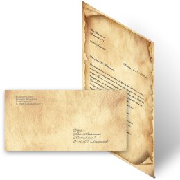 Briefpapier Set ANTIK - 40-tlg. DL (ohne Fenster)
