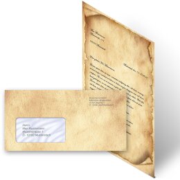 Briefpapier Set ANTIK - 200-tlg. DL (mit Fenster)