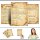 Briefpapier Set ANTIK - 20-tlg. DL (ohne Fenster)