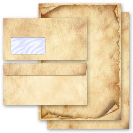 Briefpapier Set ANTIK - 40-tlg. DL (mit Fenster)