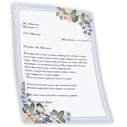 Briefpapier Frühlingsmotiv FRÜHLINGSZWEIGE