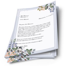Briefpapier FRÜHLINGSZWEIGE - DIN A4 Format 50 Blatt