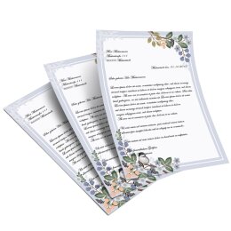 Briefpapier FRÜHLINGSZWEIGE - DIN A5 Format 250 Blatt