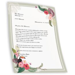 Briefpapier SOMMERZWEIGE - DIN A5 Format 100 Blatt