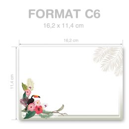 Briefumschläge SOMMERZWEIGE - 25 Stück C6 (ohne Fenster)
