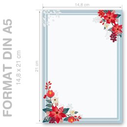 Briefpapier HERBSTZWEIGE - DIN A5 Format 100 Blatt