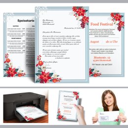 Briefpapier HERBSTZWEIGE - DIN A5 Format 100 Blatt