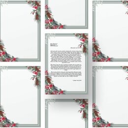 Briefpapier WINTERZWEIGE - DIN A4 Format 100 Blatt