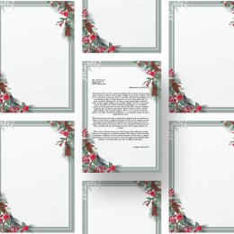 Briefpapier WINTERZWEIGE - DIN A4 Format 250 Blatt